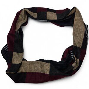 Traveling Juniper Boutique Infinity Scarf Women's Boxy Plaid Strip Autumn OS